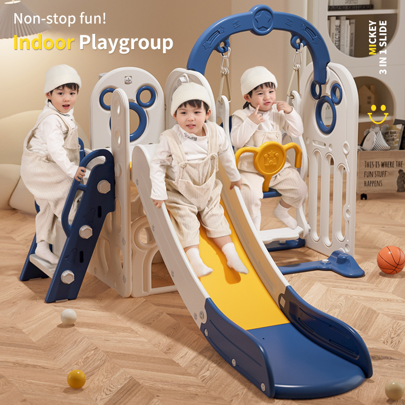 New Product Baby Playground Kids Climb Indoor Game Toys Slide Playhouse Plastic Home Swing And Slides For Children