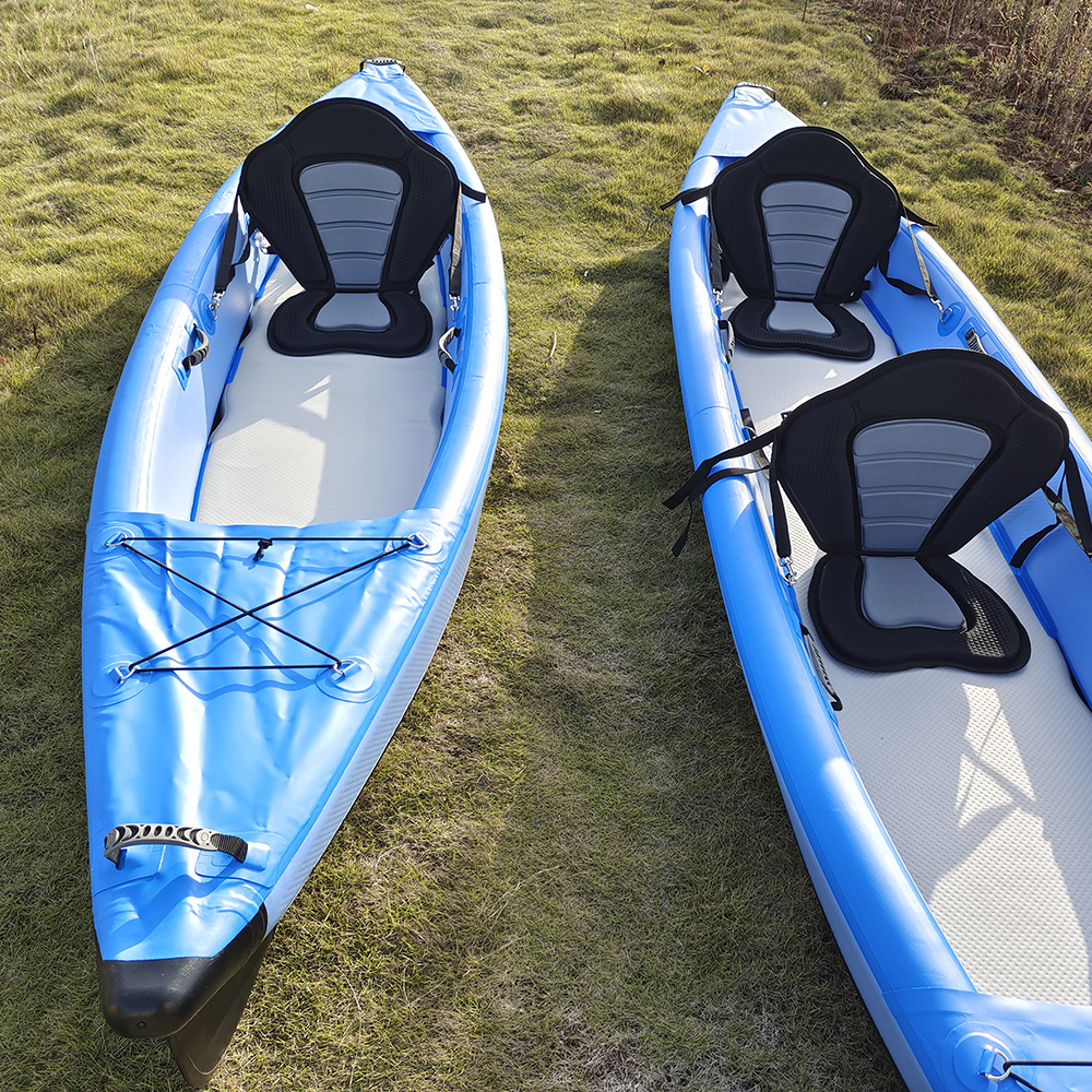 double wall fabric Kayak sit on top single person system pedal driven fishing kayak with pedals for lakes and rivers