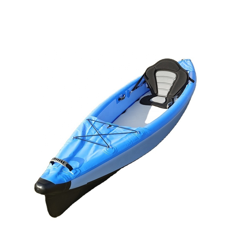 double wall fabric Kayak sit on top single person system pedal driven fishing kayak with pedals for lakes and rivers