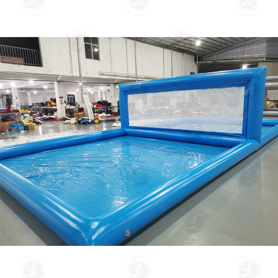 High Quality Water Beach Volleyball Court Water Game Inflatable Water Volleyball Court For Sale