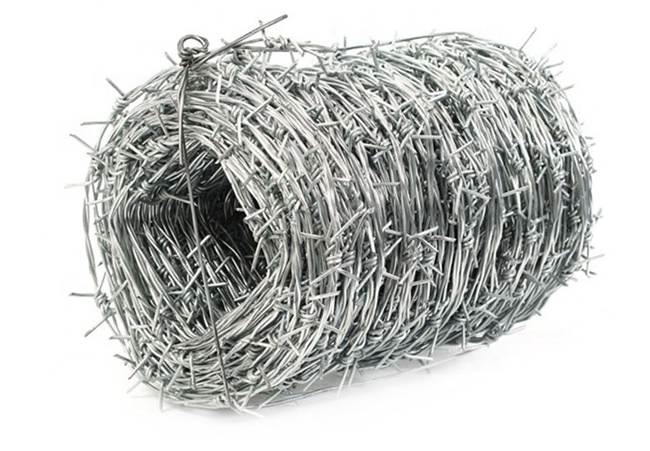 Barbed wire 1320 FT 4 point barbed wire roll Barbed wire fence great for crafts fences and critter deterrent