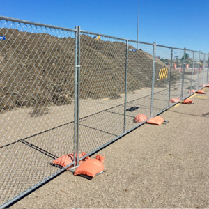 USA popular galvanized residential temp fence panels 6x12 removable chain link temporary hoarding fence