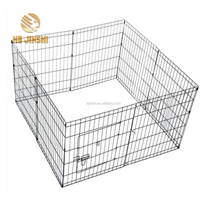 Dog Play Pen - Puppy Cat Rabbit Guinea Pig Run With Door Foldable Pet Enclosure