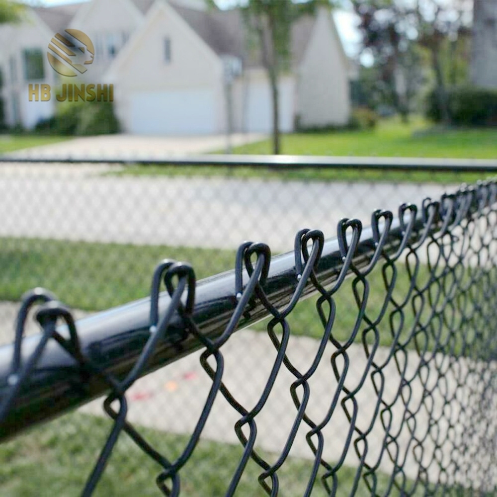 PVC Chain Link Fence diamond mesh fence gate double swing gate