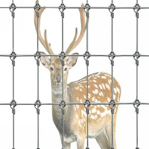 Heavy galvanized farm field fence animal wire netting fencing woven fixed knot deer fence