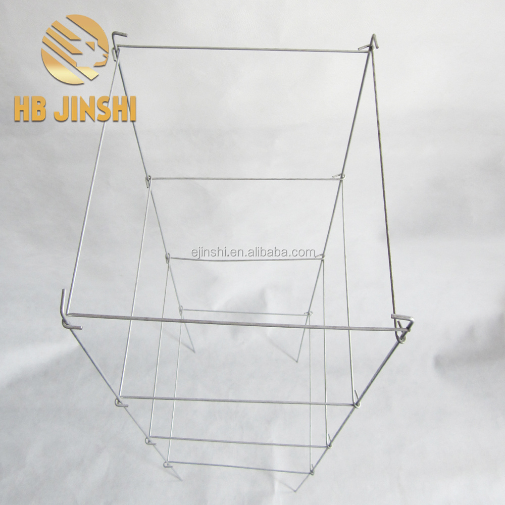 4-Panel Galvanized Folding Square Tomato Cage,Plant Support Tower