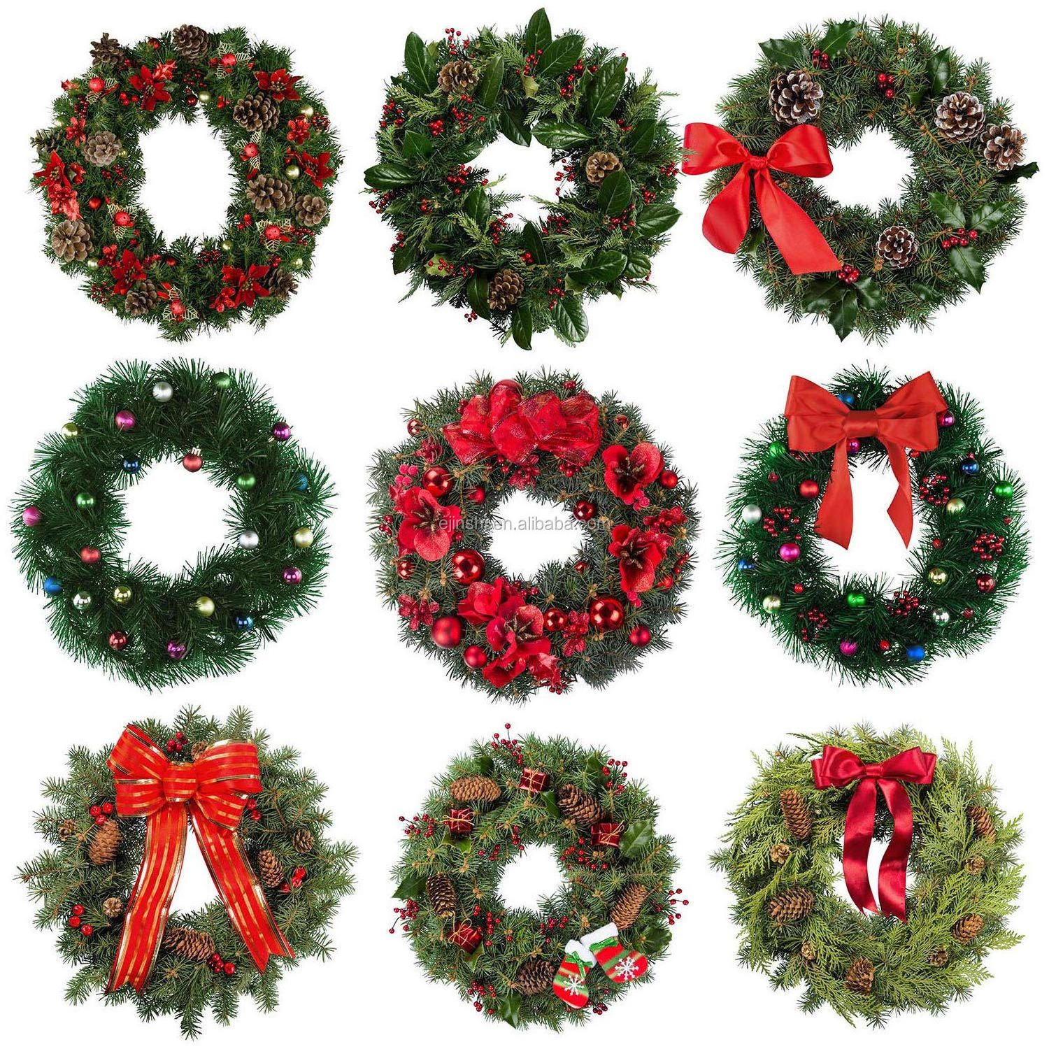 Existing Products 14inch Round Wire Wreath Frames for Christmas