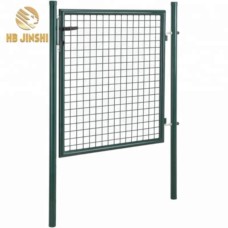 100x120cm round tube frame welded panel  metal garden gate