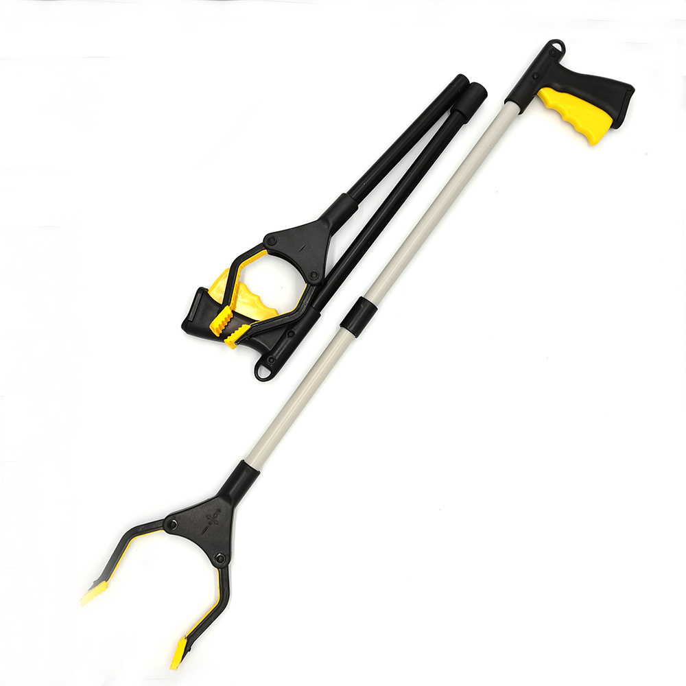 Foldable steel Pick Up Stick Strong Grip Tip Trash Picker Reacher Grabber Tool