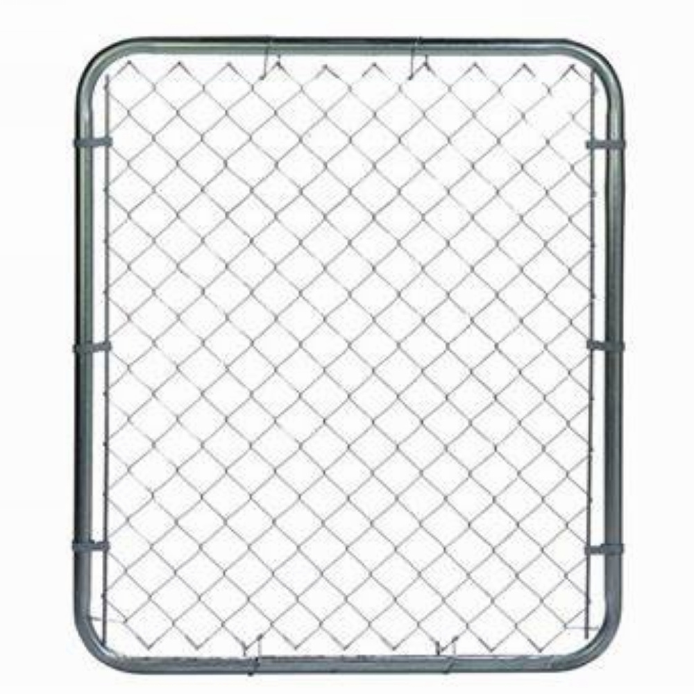 Galvanized Frame Residential Chain Link Single Swing Gates