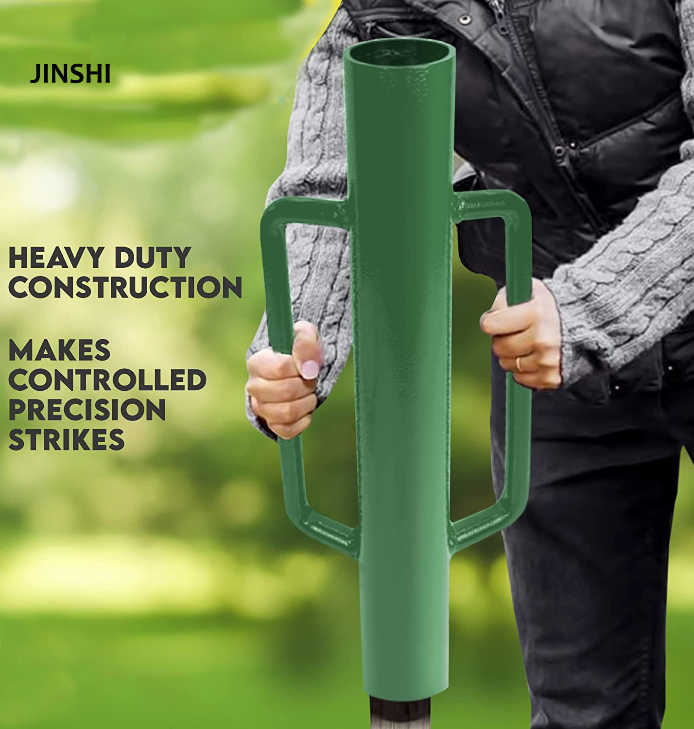 Using Hand T Post Driver T Post Driver with Handle ,Heavy Duty Fence Post Rammer ,Post Pounder ...