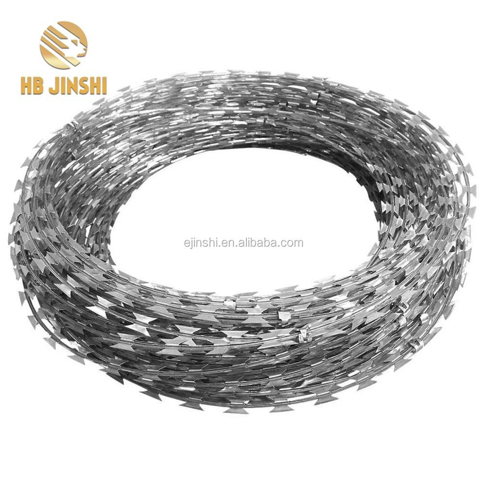 BTO-22 450mm Galvanized Concertina Razor Barbed  Wire