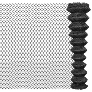 Hot Dip Galvanized Black Vinyl Coated Chain Link Fence