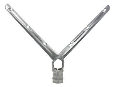 Double Barbed Wire Arm Extension ,  V shape Barbed wire arm for Chainlink Fence,2-3/8