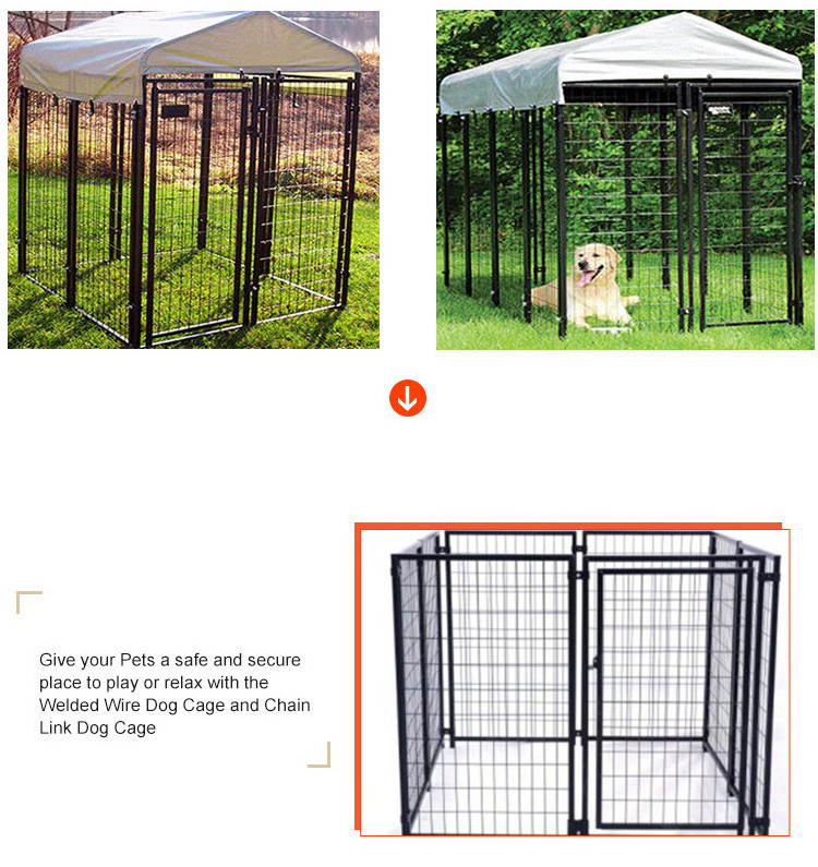 heavy duty modular 6x10 outside welded wire metal mesh extra large outdoor house crate pet cage dog kennels and run for dogs