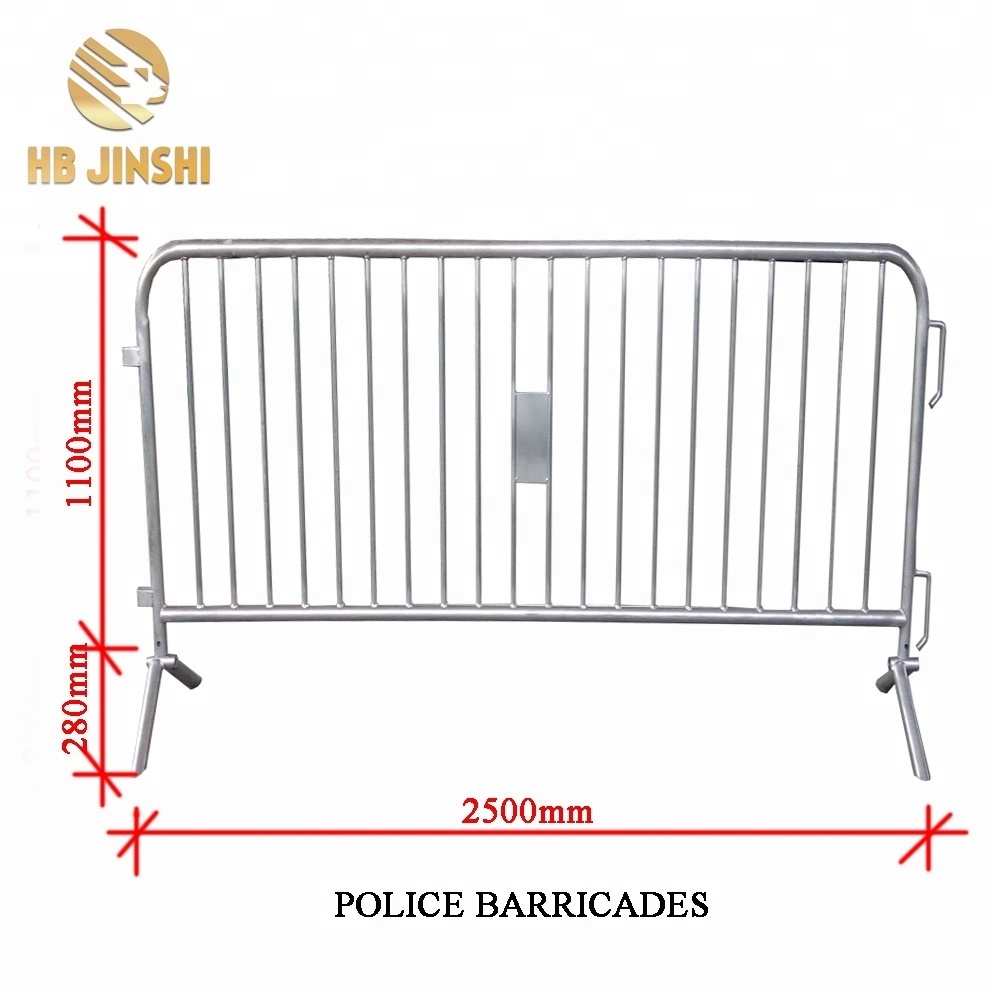 HB JINSHI portable Temporary steel galvanized used wrought iron yard temp fence  for sale