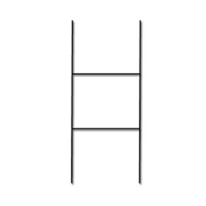 Black H Frame Wire Stakes 9 Gauge 10" x 30" Yard Sign Stakes