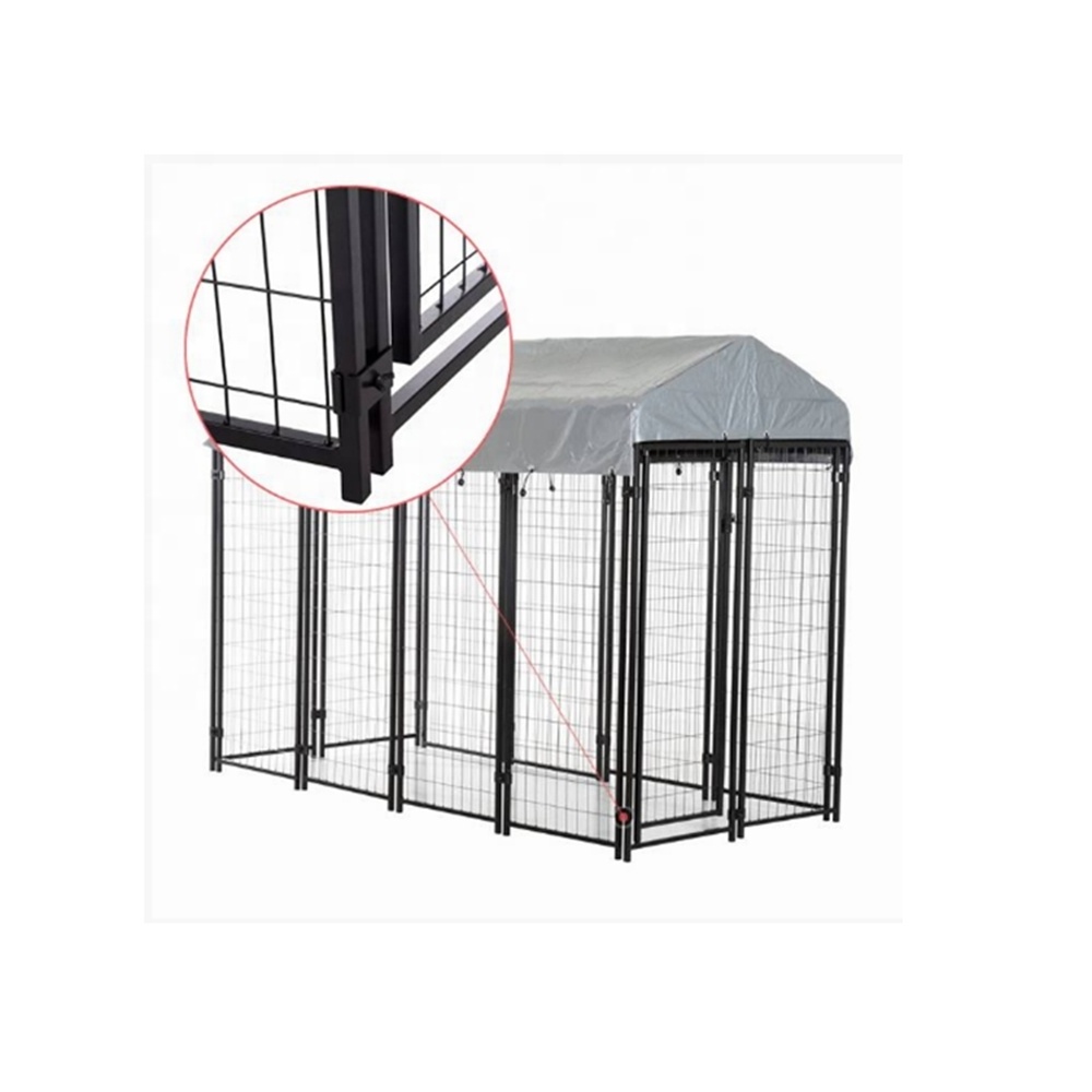 Hot Sale Hot Dipped Galvanized Dog Kennel Outdoor Welded Wire Mesh Pet Cages