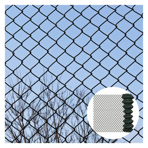 Wholesale pvc coated diamond mesh wire horse fence used chain link fence for sale factory