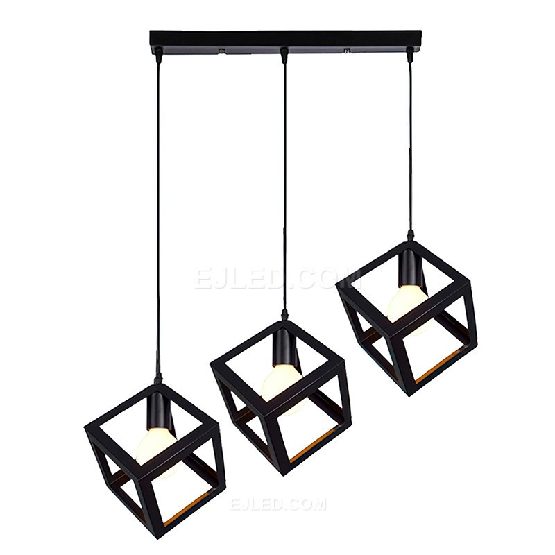 Modern Iron Chandelier Small Pendant Lighting Fixture Flush Mount Ceiling Lamp Hanging Light for Dining Room IN