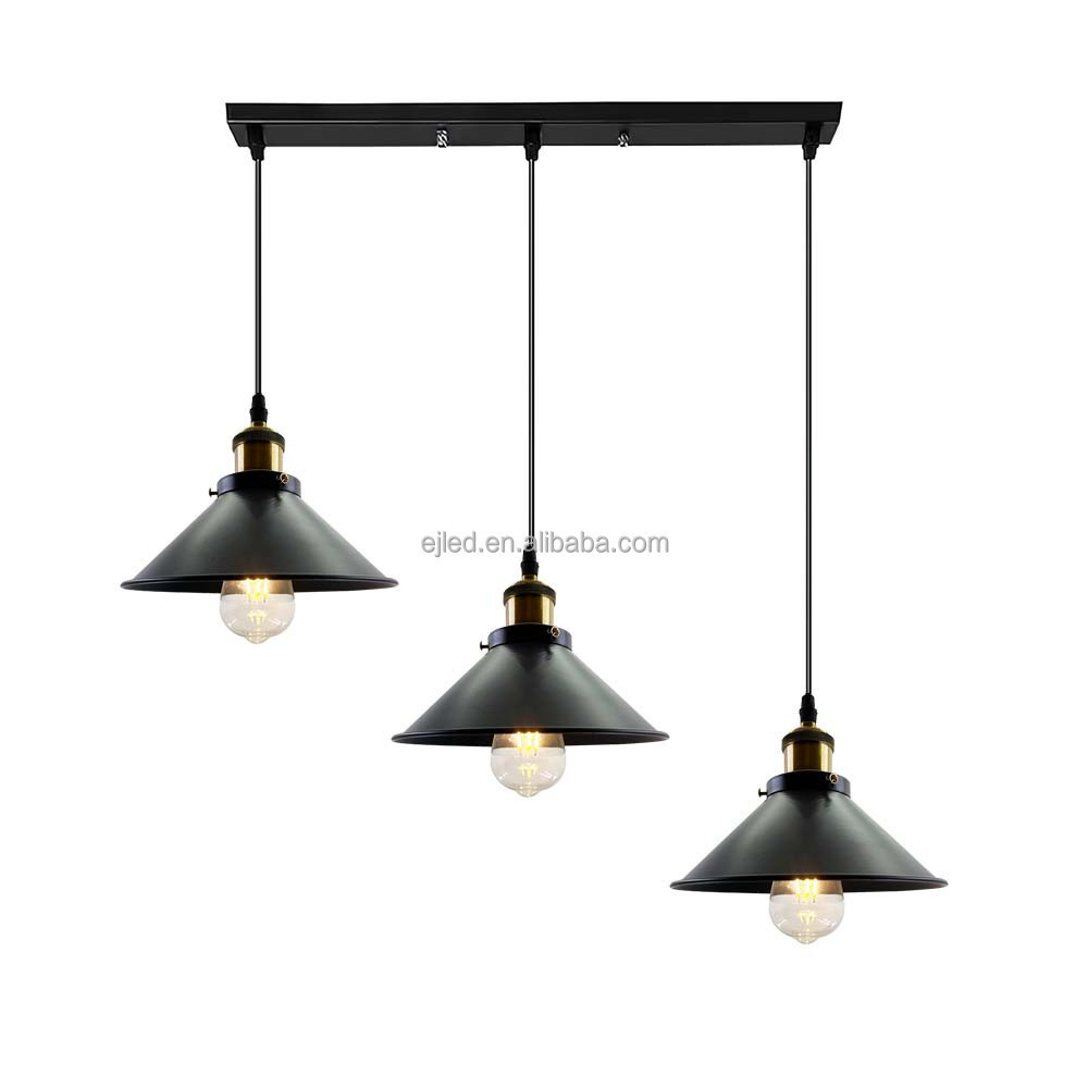 Industrial Edison Kitchen Pendant Light Antique Brass Hanging Lighting Fixture For Dining Room Restaurant Bar Mk0154