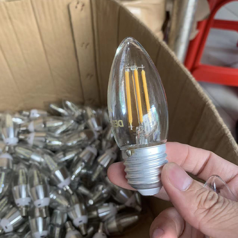 Factory direct sale Edison Bulb LED E27 E14 lighting C45 Pull Tail C35 Retro filament Bulbs 110v 220v for Living Room