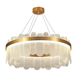 Morden Luxury Semi Flush Mount Crystal Ceiling Light with K9 LED Light in Fixture Chandelier for Hallway Pendant Light LD020