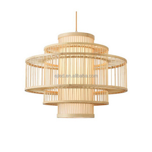 Handy Brite Rattan Pendant Light Wicker Chandelier Ceiling Luxury Hanging Light for Living Room Modern Lighting RT0077