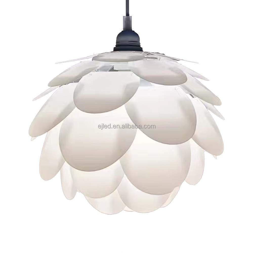 Guzhen Southeast Asia Veneer Lamp Pine Cones Nordic Minimalist Wooden Ceiling Pendant Lamp for Living Room Bedroom Bar RT0123