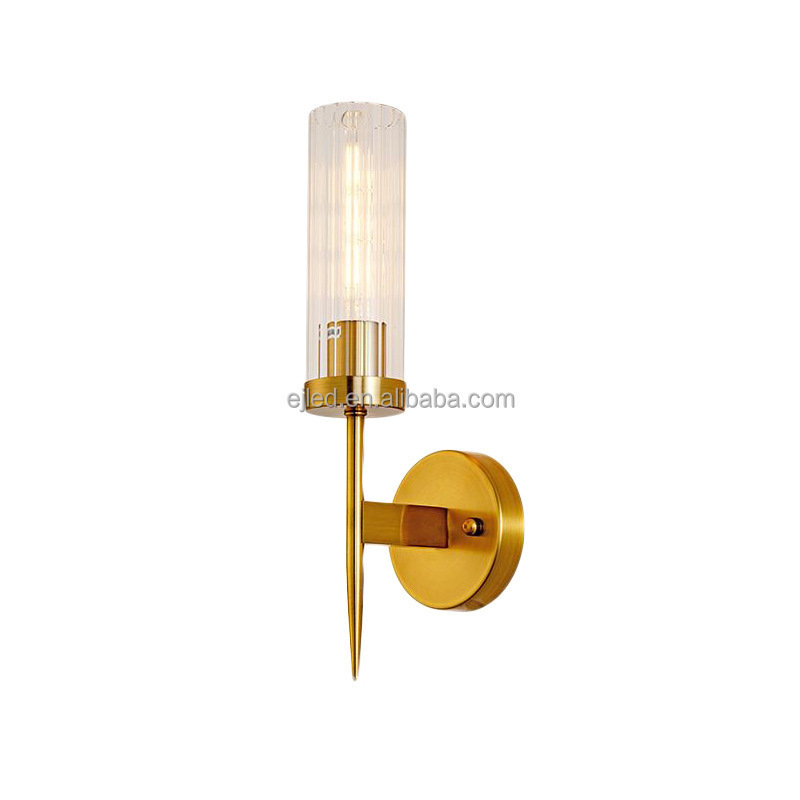 Wholesale Wall Sconce Modern Retro Bedside Lamp Wall Lamp LED Light Brass Light E27 Bracket Light for Living Room WL0201