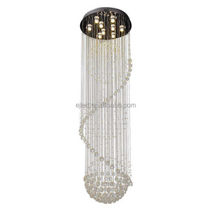 Morden Luxury Semi Flush Mount Crystal Ceiling Light with 8-Light in Fixture Chandelier for Hallway YD0138