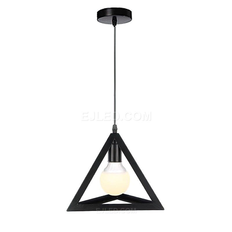 2022 ZhongShan Black Pendant Lights Metal Cage Chandelier House Light for Kitchen Island Light Fixtures COIN