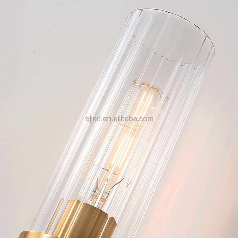 Wholesale Wall Sconce Modern Retro Bedside Lamp Wall Lamp LED Light Brass Light E27 Bracket Light for Living Room WL0201