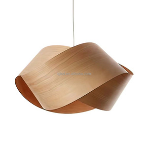 GuzhenSoutheast Asia Veneer Lamp Nordic Minimalist Wooden Ceiling Pendant Lamp for Living Room Villa Study Restaurant Bar RT0143