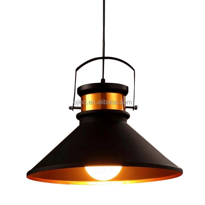 Industrial Nautical Pendant Light Black Metal Vintage Barn Hanging Ceiling Light Fixture Mk0066