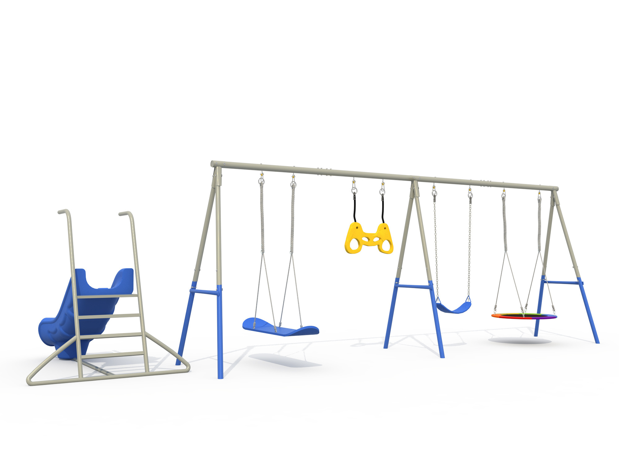 Outdoor Swing Chair Stainless Chain Two Seat Baby Swing  Seat Garden Plastic Kids Swing and Slide Toy Set Customized