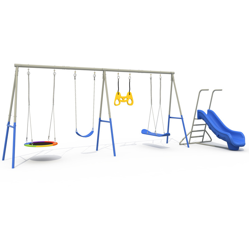 Outdoor Swing Chair Stainless Chain Two Seat Baby Swing  Seat Garden Plastic Kids Swing and Slide Toy Set Customized