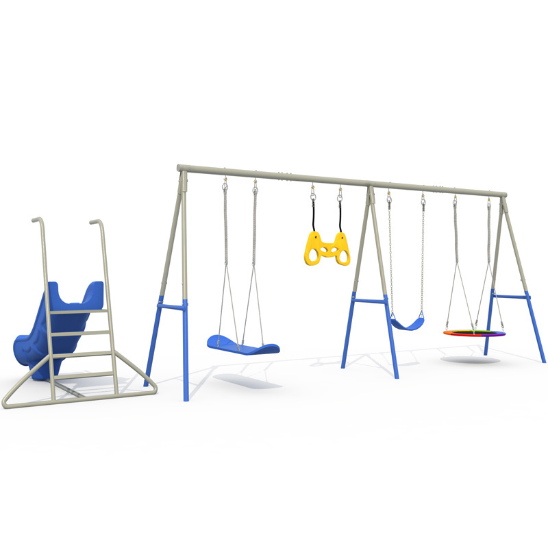 Outdoor Swing Chair Stainless Chain Two Seat Baby Swing  Seat Garden Plastic Kids Swing and Slide Toy Set Customized