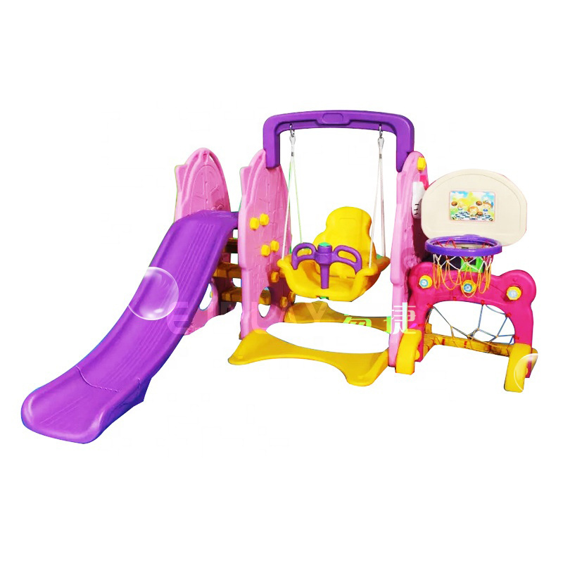 Small Size Children Indoor Playground Slides Swings Plastic Indoor Slide Cute Baby Plastic Slide on sale