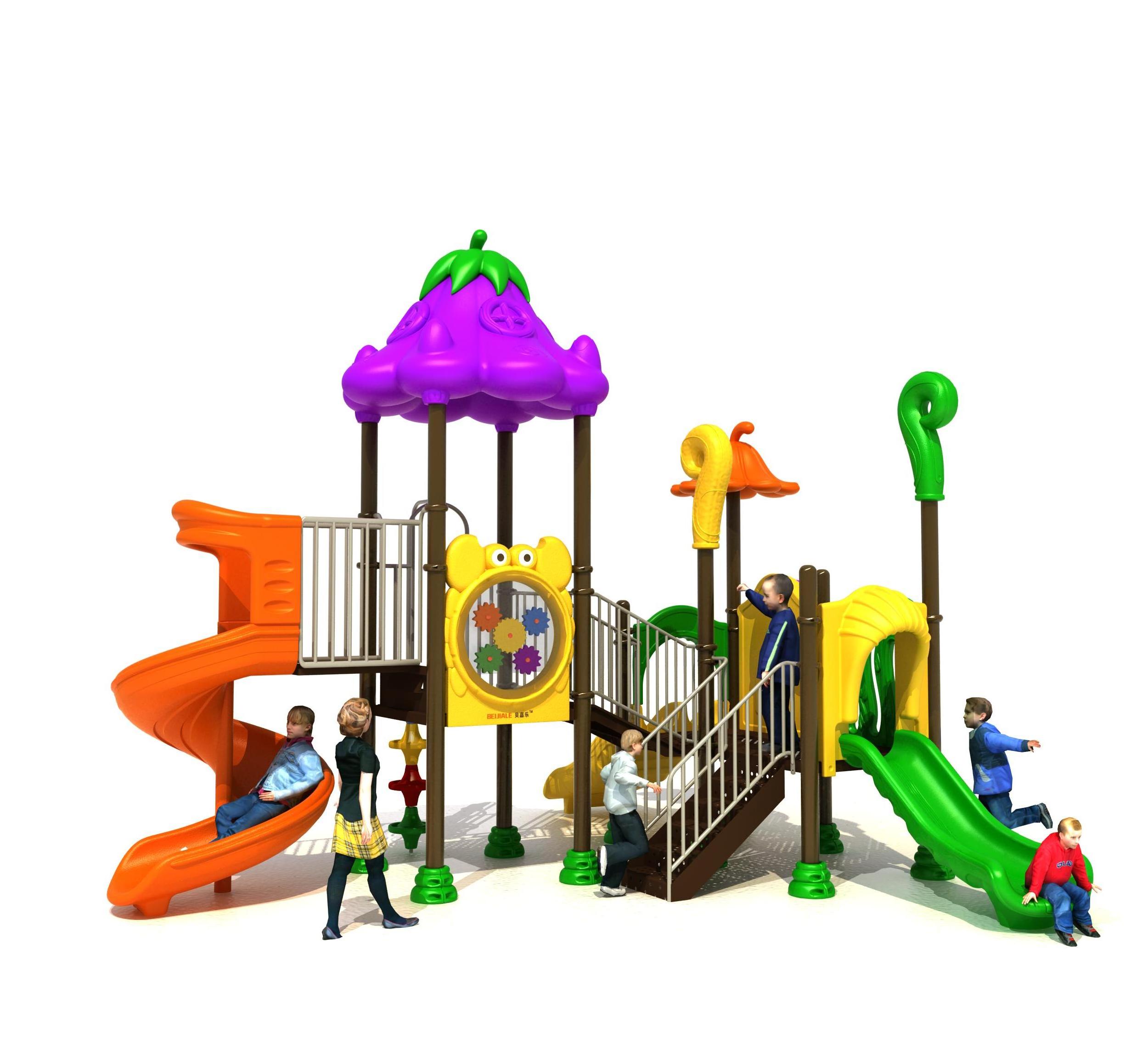 Kindergarten Outdoor Plastic kids Play Equipment,playground Swing