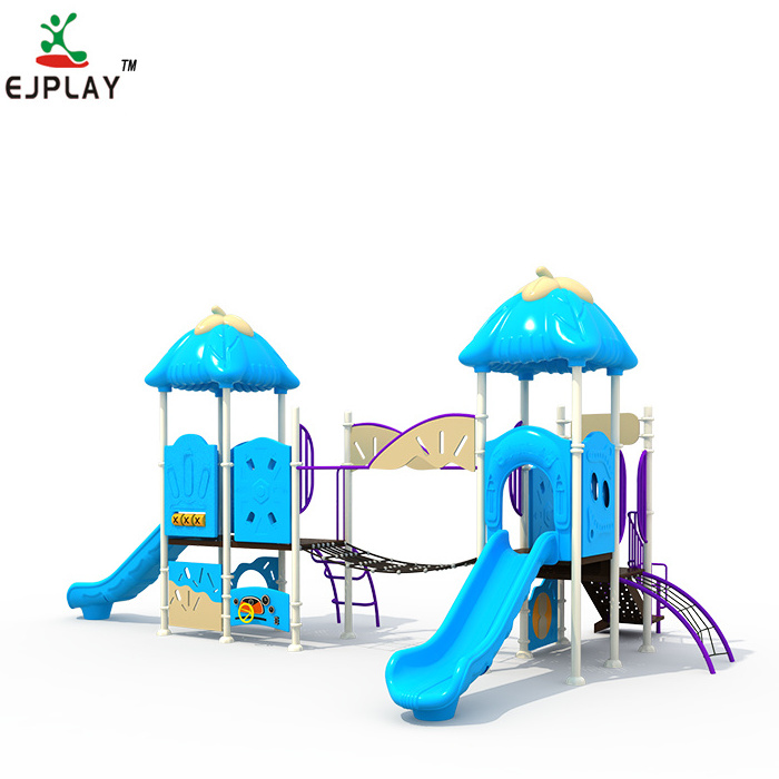 Cheap China Manufacturer  outdoor Plastic Children kids Slide And Swing For Children And Kids For Sale