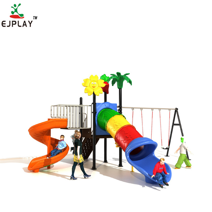 Cheap Hot Sale Beautiful Kid Outdoor Playground slide play outdoor with swing