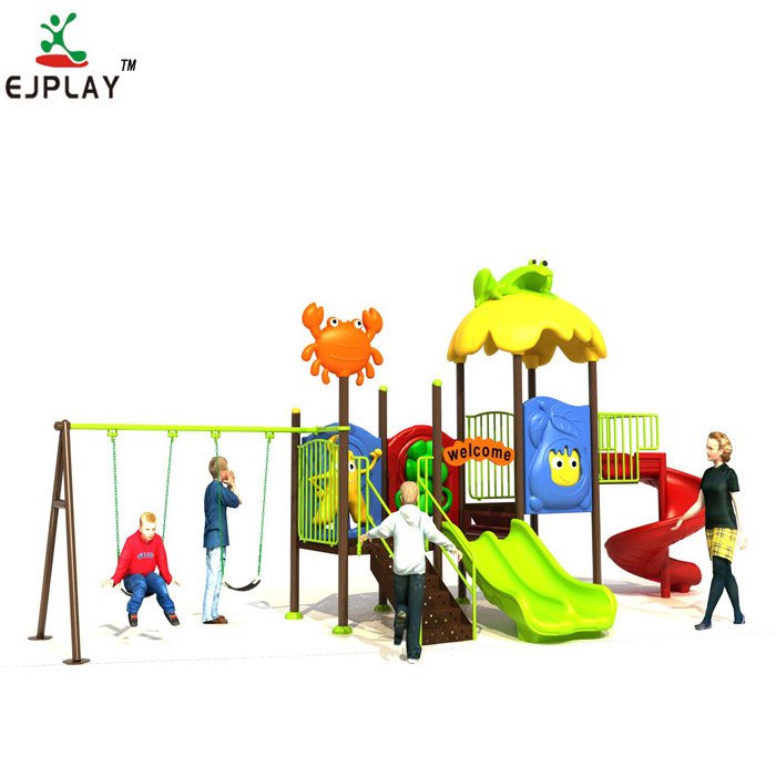 Unique Design outdoor Playground Set Kids Swing & Jungle Gym Park Toys Made of Durable Metal Plastic PP & LLDPE Materials