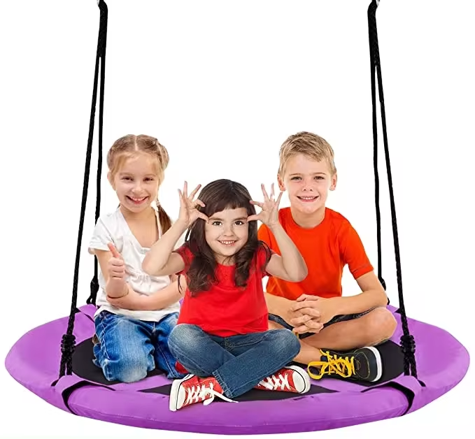 Flying Saucer round net Swing Outdoor 700 Lb Weight Capacity - Tree Swings Outdoor Tree swing