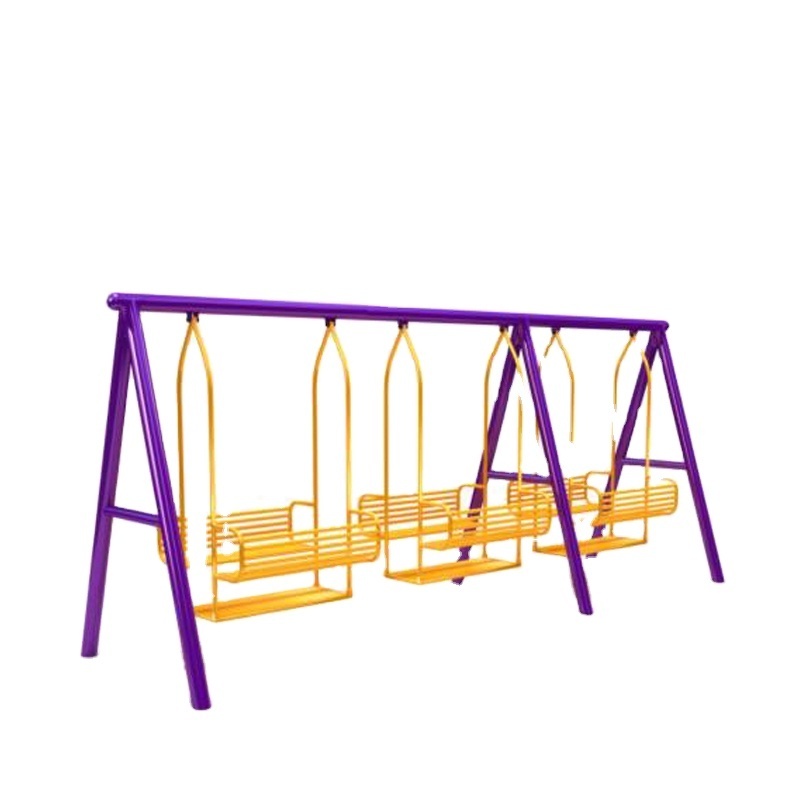 Children Commercial Heavy Metal Play Swing Set For Residential Area