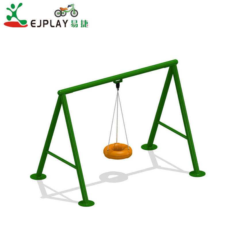 Children Commercial Heavy Metal Play Swing Set For Residential Area