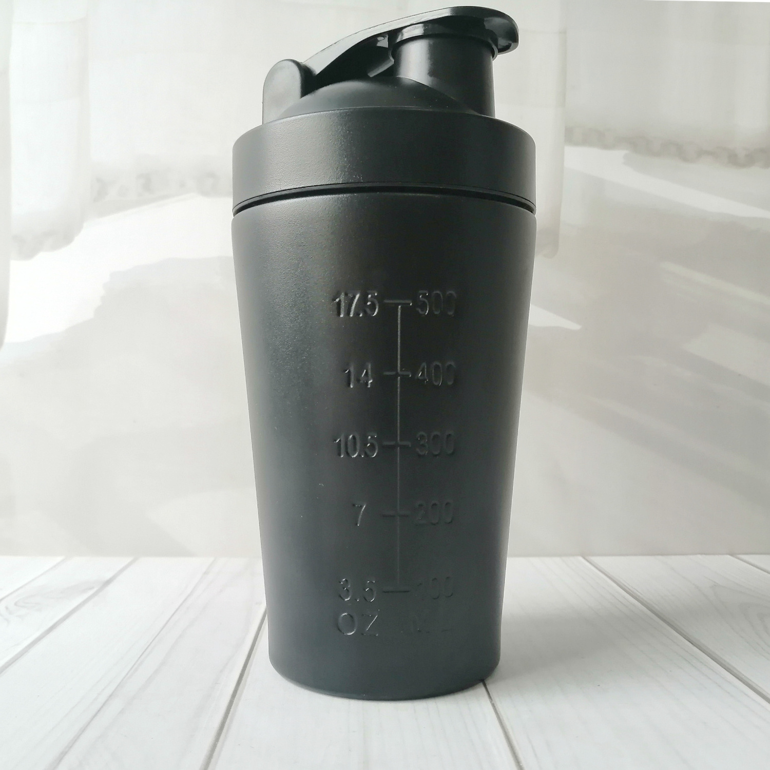 Wholesale New Products Black Sport Stainless Steel Protein Shaker Water Bottle Gym Shaker Cup