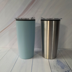 Warehouse stocked 20oz Stainless Steel Travel Tumbler Inner Plastic Coffee Cups Car Mugs