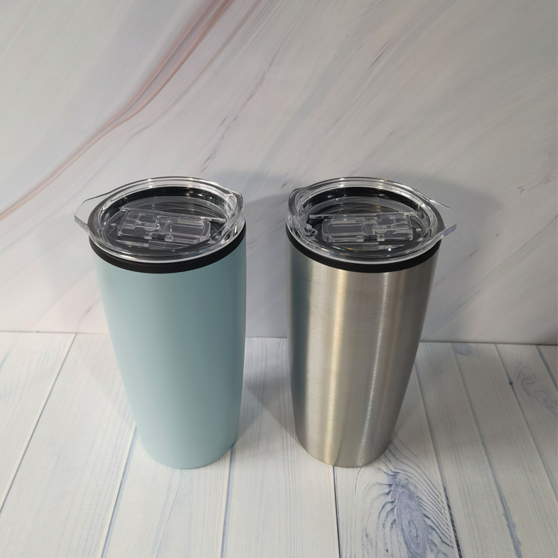 Warehouse stocked 20oz Stainless Steel Travel Tumbler Inner Plastic Coffee Cups Car Mugs