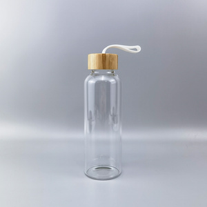 Heat resistant glass manufacturers selling glass bottles bamboo lid glass cup